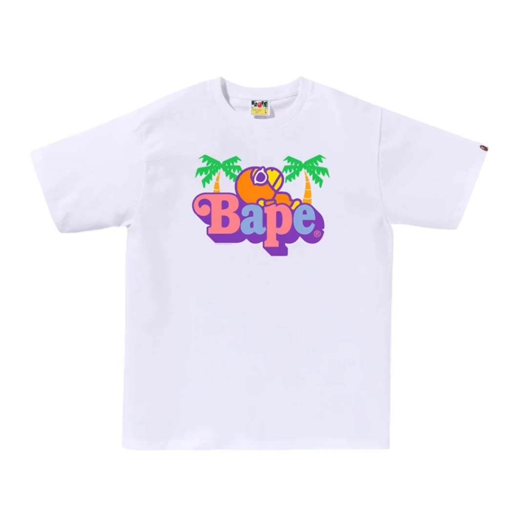 BAPE Colors Milo On Bape Summer Tee White by Bape - NWAHYPE No.1 for streetwear T-Shirts in USA