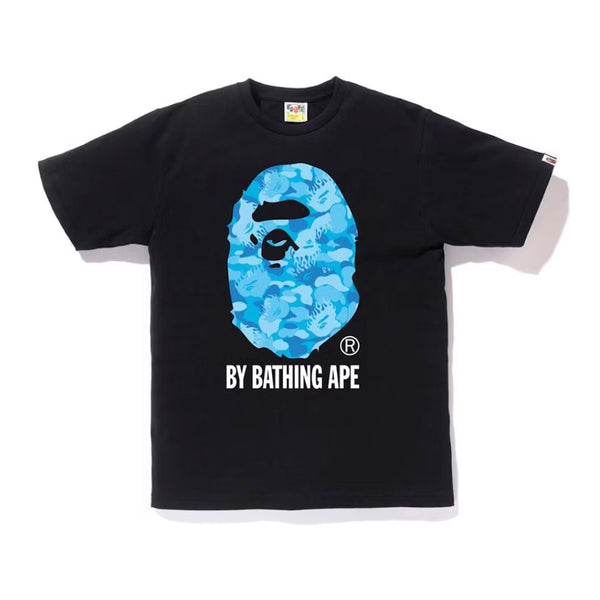BAPE Fire Camo By Bathing Tee Black Blue by Bape - NWAHype 1 for streetwear T-Shirts in USA