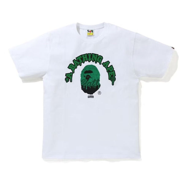 Bape Gunna White Green Tee Slatt by Bape - NWAHype 1 for streetwear T-Shirts in USA