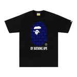 BAPE Logo Monogram By Bathing Ape Tee 'Black/Navy' by Bape - NWAHype 1 for streetwear T-Shirts in USA