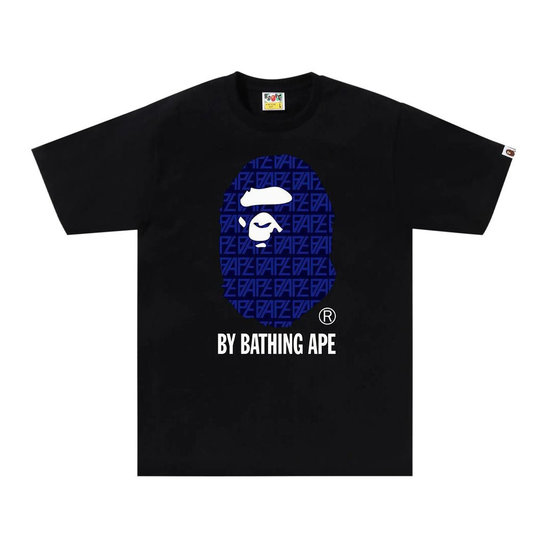 BAPE Logo Monogram By Bathing Ape Tee 'Black/Navy' by Bape - NWAHype 1 for streetwear T-Shirts in USA
