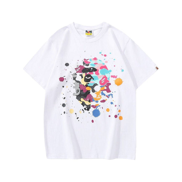 Bape Multi Camo Splatter White Tee by Bape - NWAHYPE No.1 for streetwear T-Shirts in USA