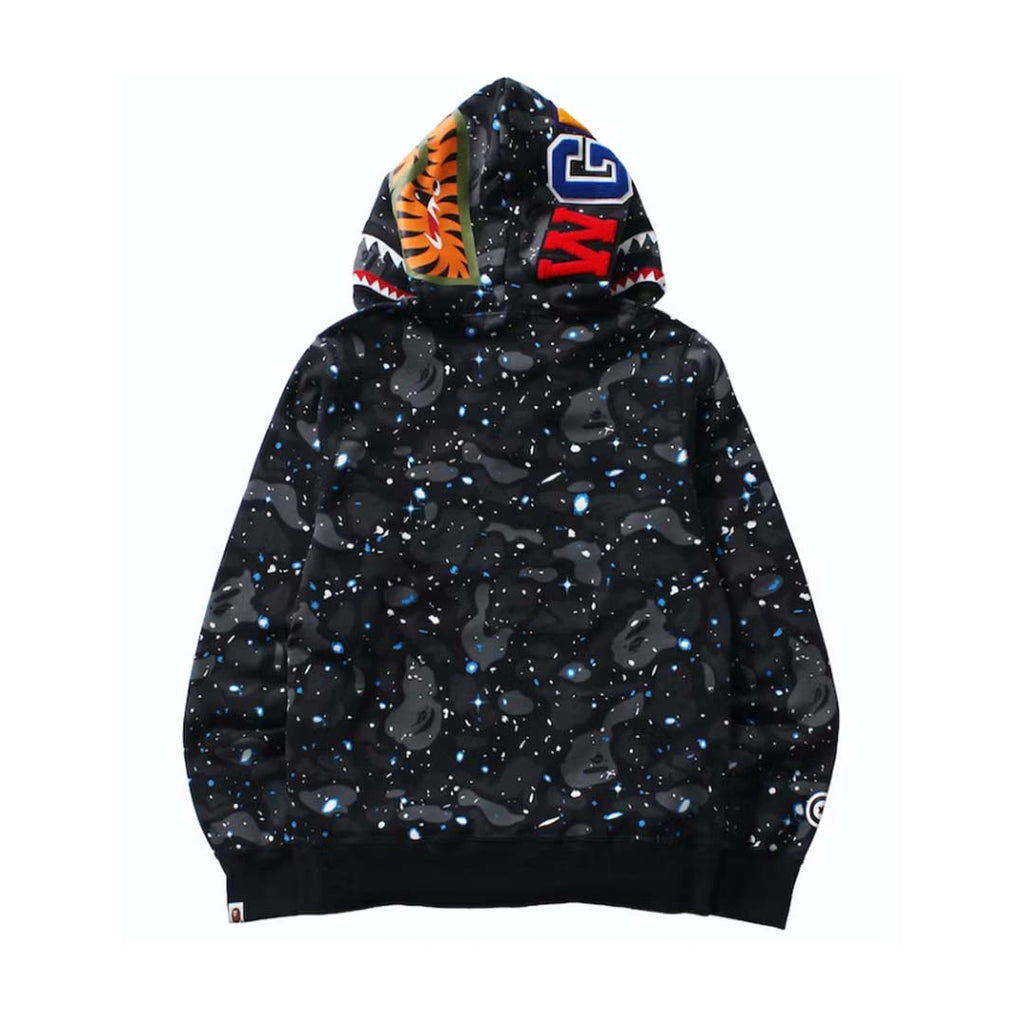 BAPE Relaxed Space Camo Full Zip Hoodie Black by Bape - NWAHype 1 for streetwear Hoodies in USA