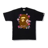 BAPE Sakura Harajuku Floral Tee Black by Bape - NWAHype 1 for streetwear T-Shirts in USA