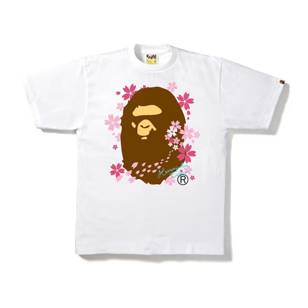 BAPE Sakura Harajuku Floral Tee White by Bape - NWAHype 1 for streetwear T-Shirts in USA