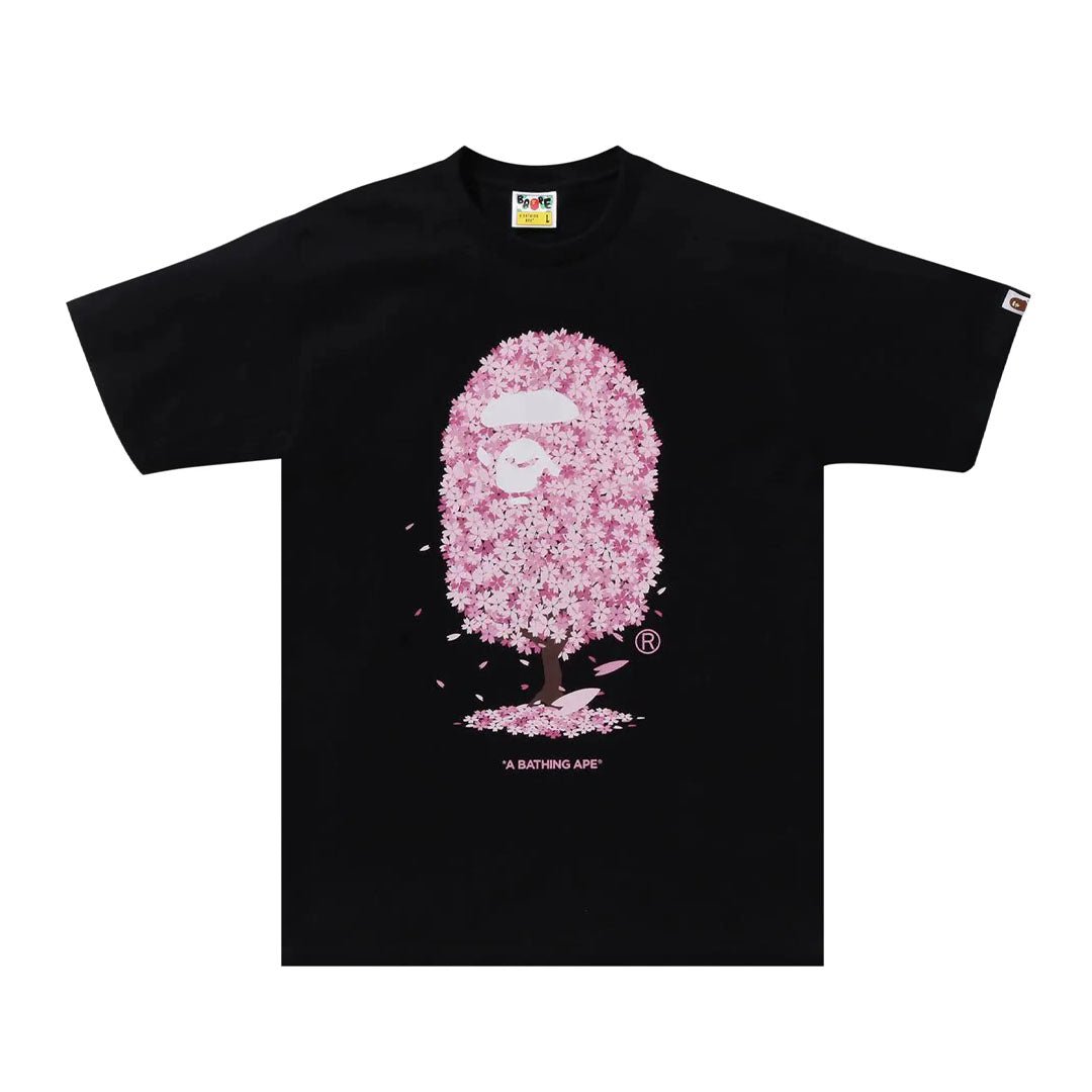 Bape Sakura Tee Black Floral by Bape - NWAHype No.1 for streetwear T-Shirts in USA