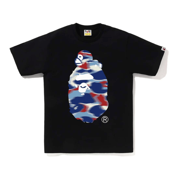 Bape Screen Camo Milo Big Ape Head Tee Black Blue Red by Bape - NWAHYPE No.1 for streetwear T-Shirts in USA
