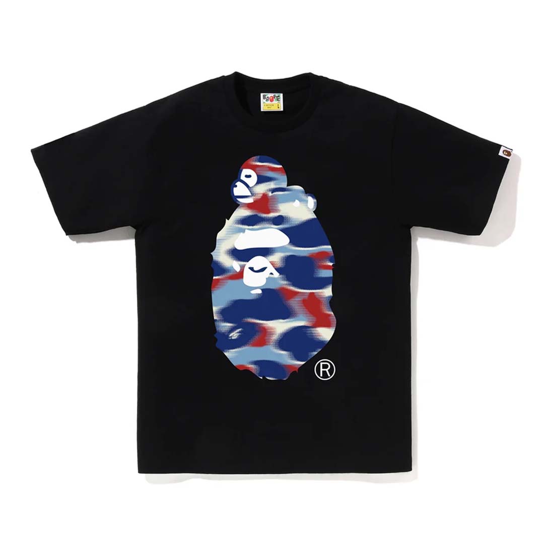 Bape Screen Camo Milo Big Ape Head Tee Black Blue Red by Bape - NWAHYPE No.1 for streetwear T-Shirts in USA