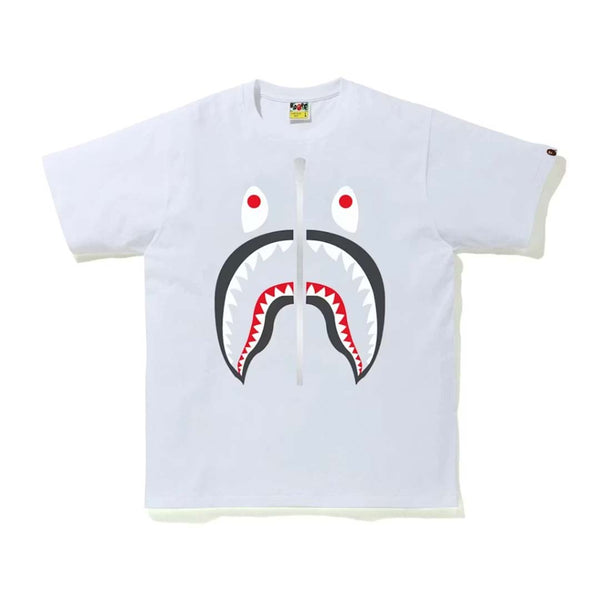 BAPE Shark Tee White Grey by Bape - NWAHYPE No.1 for streetwear T-Shirts in USA