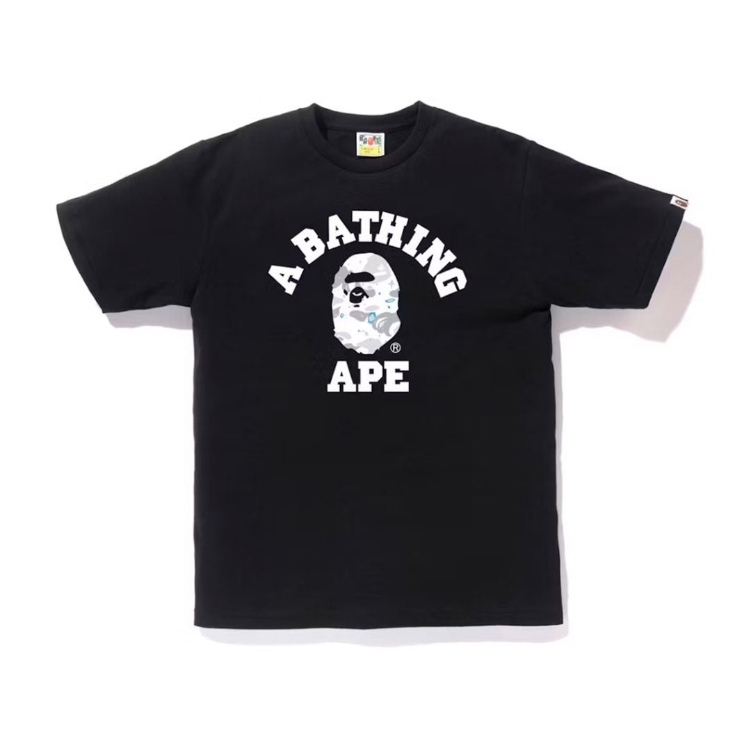 BAPE Space Camo College Tee Black by Bape - NWAHYPE No.1 for streetwear T-Shirts in USA