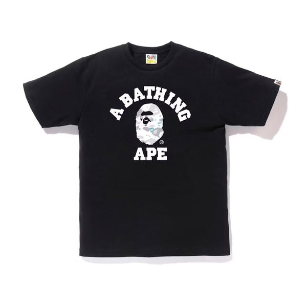BAPE Space Camo College Tee Black by Bape - NWAHYPE No.1 for streetwear T-Shirts in USA