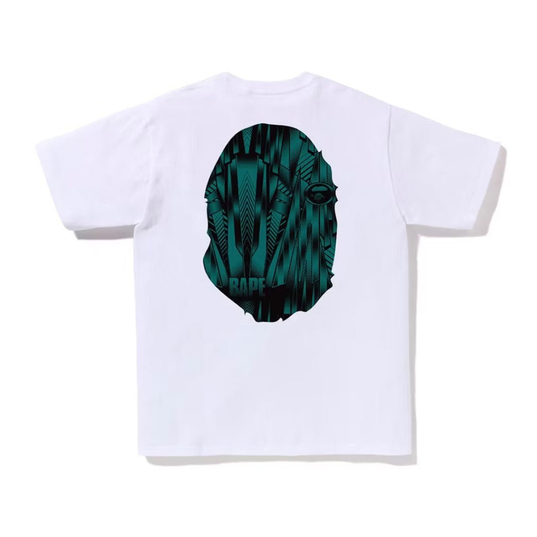 BAPE Speed Racer Big Ape Head Tee White Green by Bape - NWAHype 1 for streetwear T-Shirts in USA