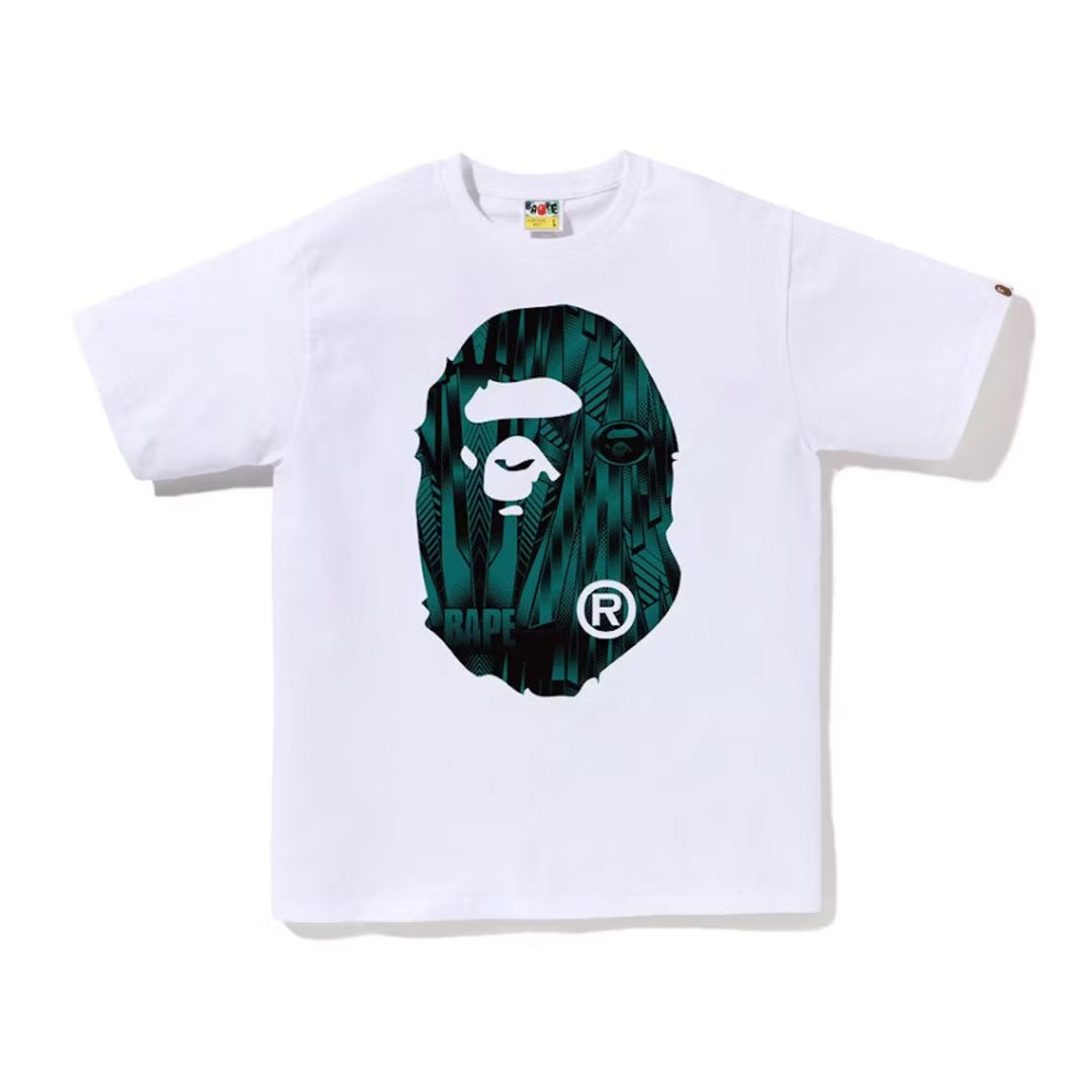 BAPE Speed Racer Big Ape Head Tee White Green by Bape - NWAHype 1 for streetwear T-Shirts in USA