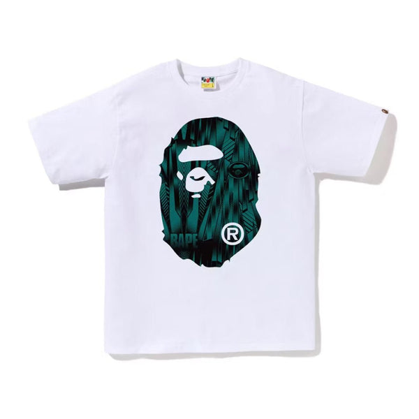 BAPE Speed Racer Big Ape Head Tee White Green by Bape - NWAHype 1 for streetwear T-Shirts in USA