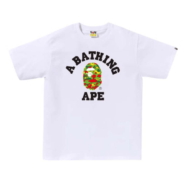 Bape Sta Camo College Tee White by Bape - NWAHYPE No.1 for streetwear T-Shirts in USA