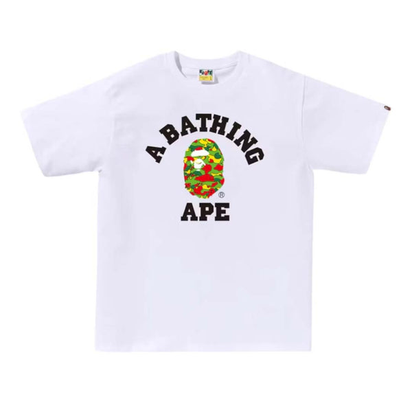 Bape Sta Camo College Tee White by Bape - NWAHYPE No.1 for streetwear T-Shirts in USA