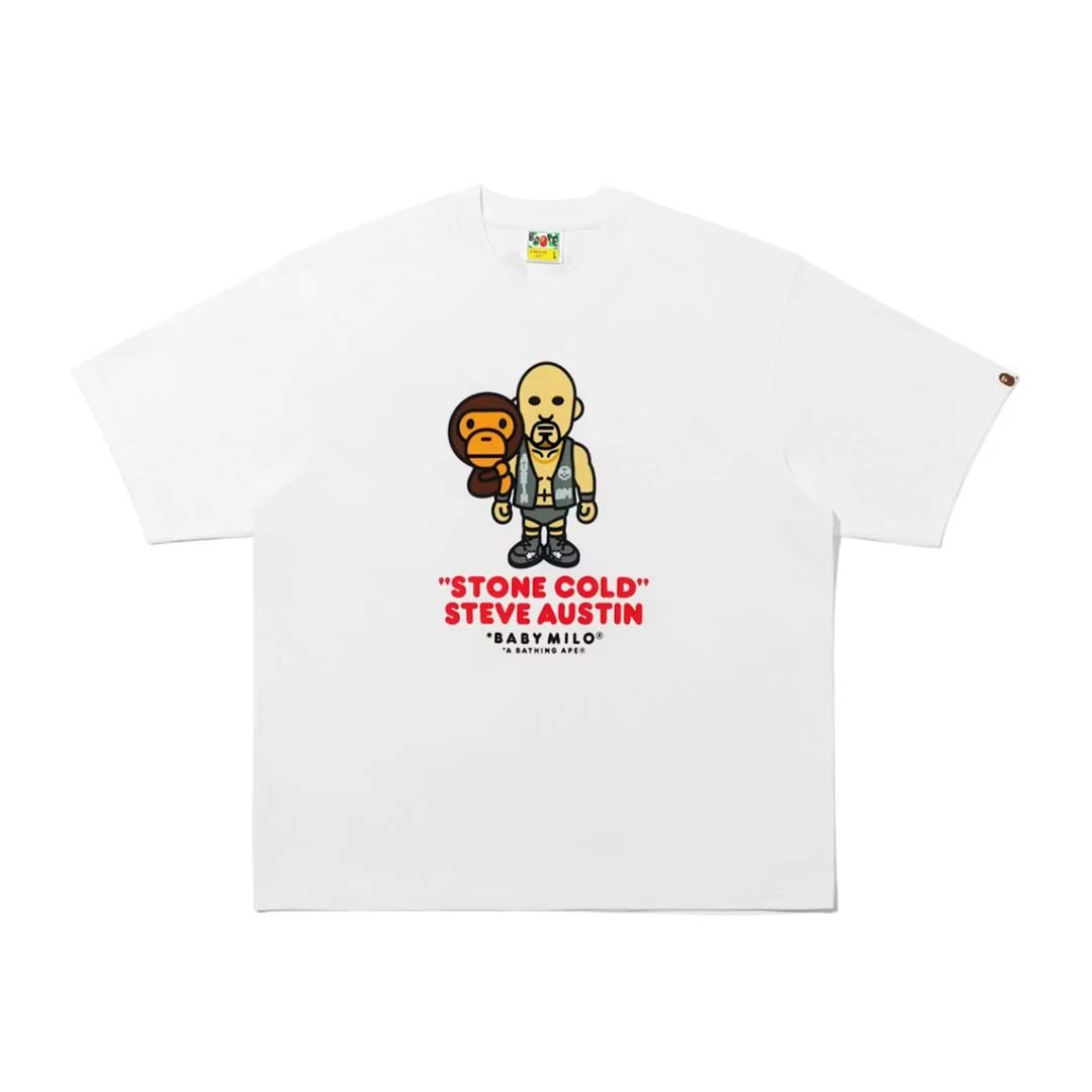 BAPE Stone Cold Steve Austin Tee White by Bape - NWAHYPE No.1 for streetwear T-Shirts in USA