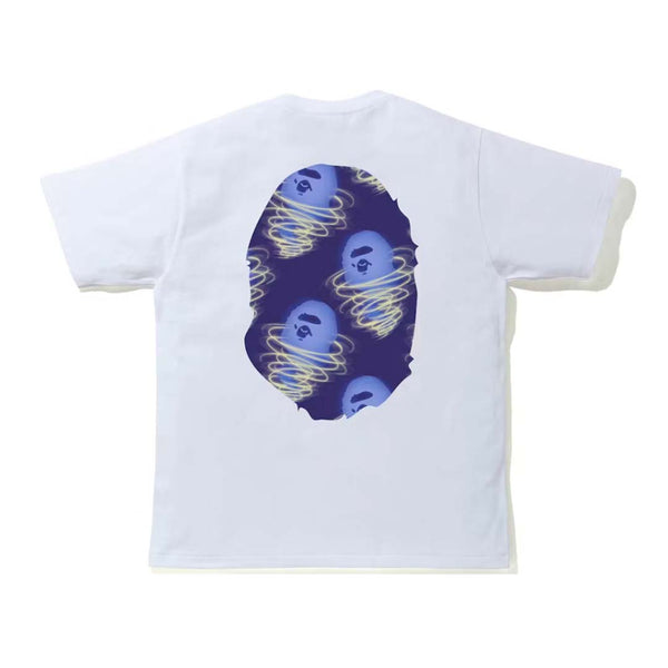 Bape Storm Big Ape Head Tee White Purple by Bape - NWAHYPE No.1 for streetwear T-Shirts in USA