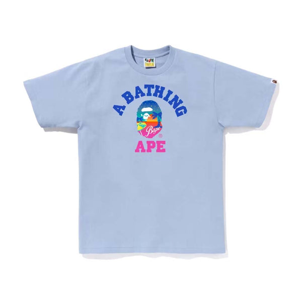 BAPE Sunset Beach Tee Sax by Bape - NWAHYPE No.1 for streetwear T-Shirts in USA