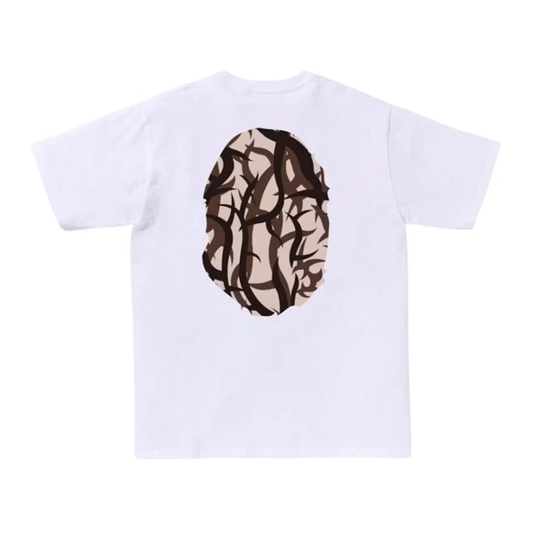 BAPE Trial Camo Big Ape Head Tee White/Beige by Bape - NWAHYPE No.1 for streetwear T-Shirts in USA