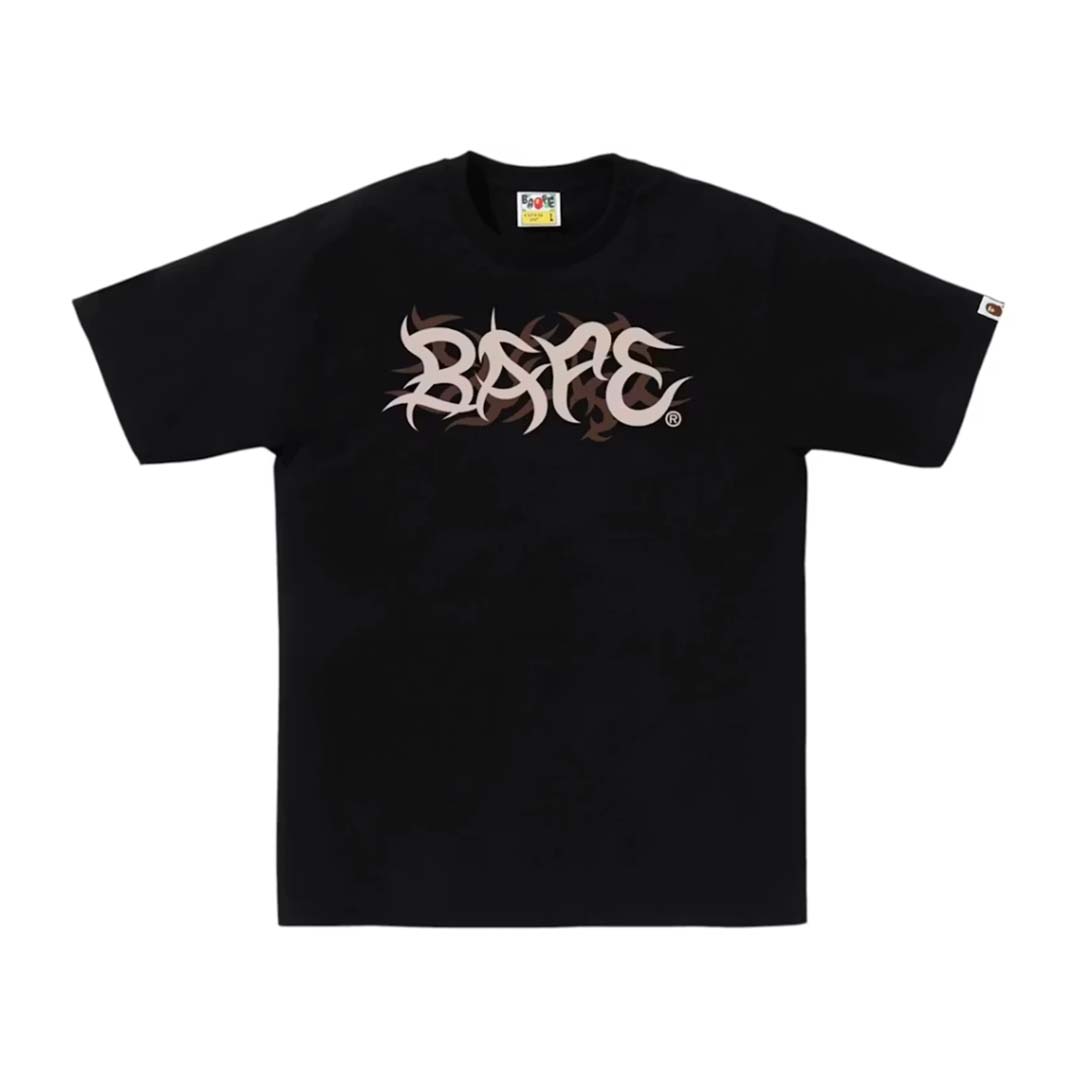 BAPE Trial Camo Logo Tee Black by Bape - NWAHYPE No.1 for streetwear T-Shirts in USA