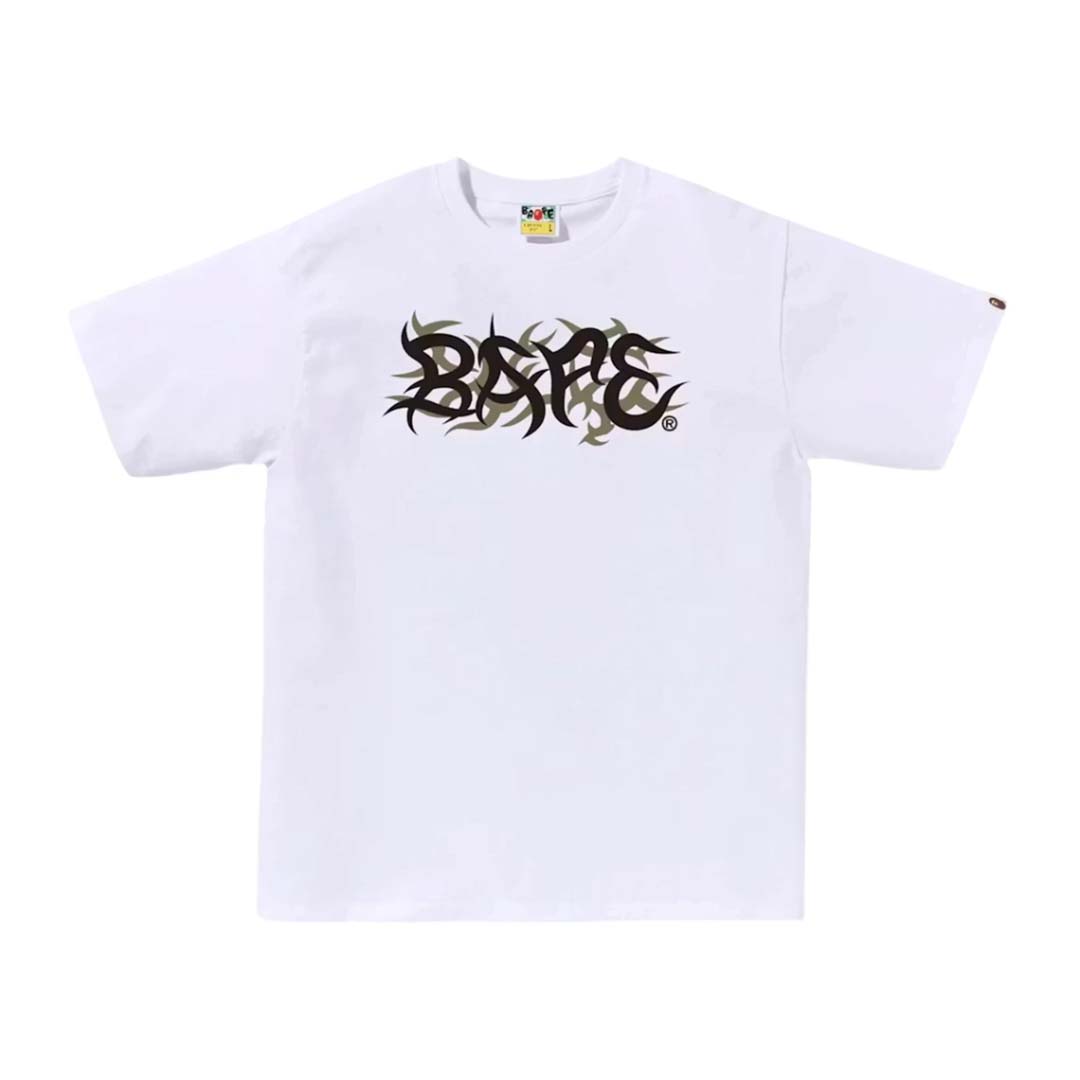 BAPE Trial Camo Logo Tee White by Bape - NWAHYPE No.1 for streetwear T-Shirts in USA