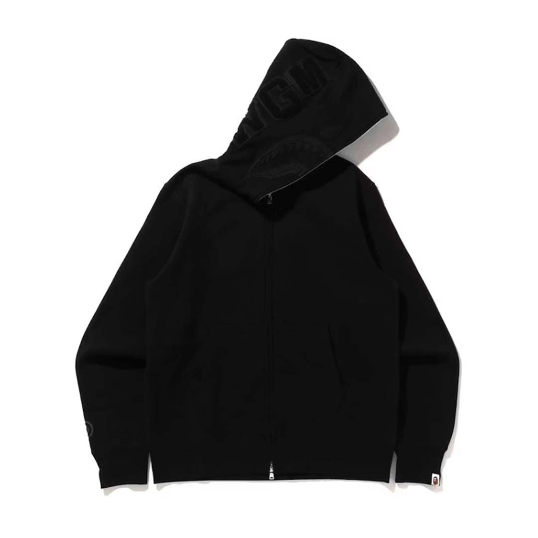 Bape Triple Black Shark Zip Up Hoodie by Bape - NWAHYPE No.1 for streetwear Hoodies in USA