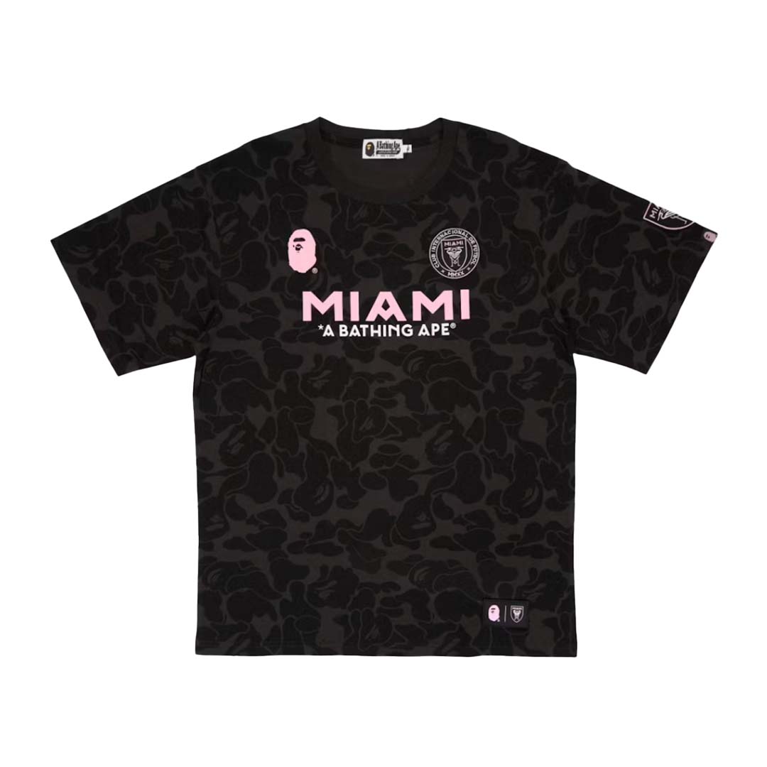 BAPE x Inter Miami CF Camo Tee Black by Bape - NWAHype 1 for streetwear T-Shirts in USA