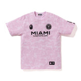 Bape x Inter Miami CF Camo Tee Pink by Bape - NWAHype 1 for streetwear T-Shirts in USA