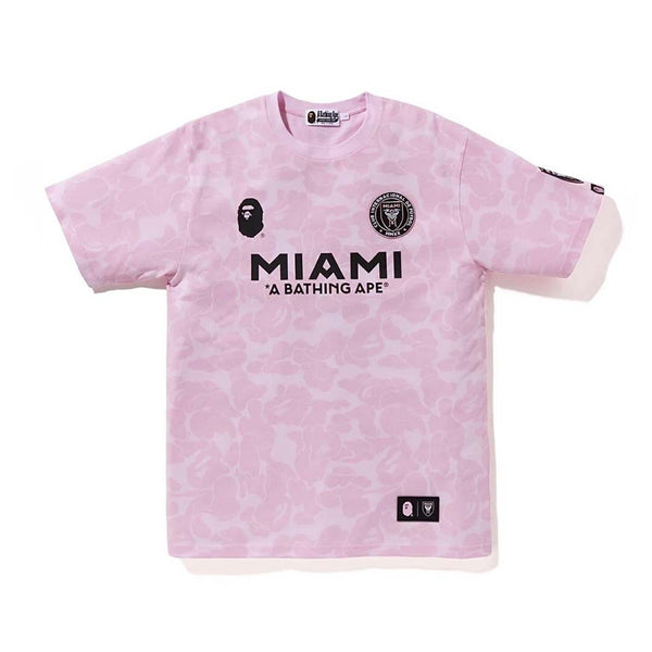 Bape x Inter Miami CF Camo Tee Pink by Bape - NWAHype 1 for streetwear T-Shirts in USA