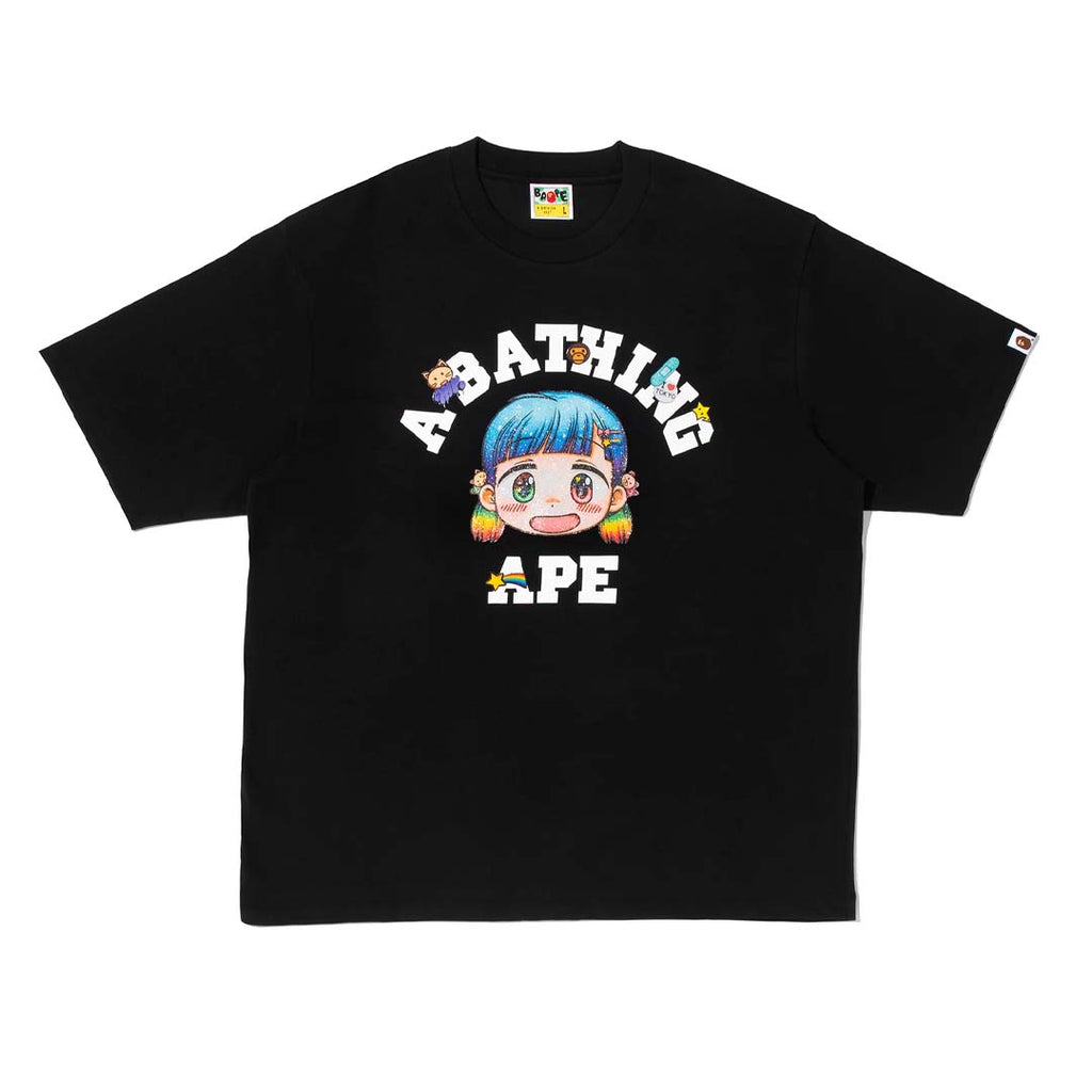 BAPE x Mr. College Tee Black by Bape - NWAHYPE No.1 for streetwear T-Shirts in USA
