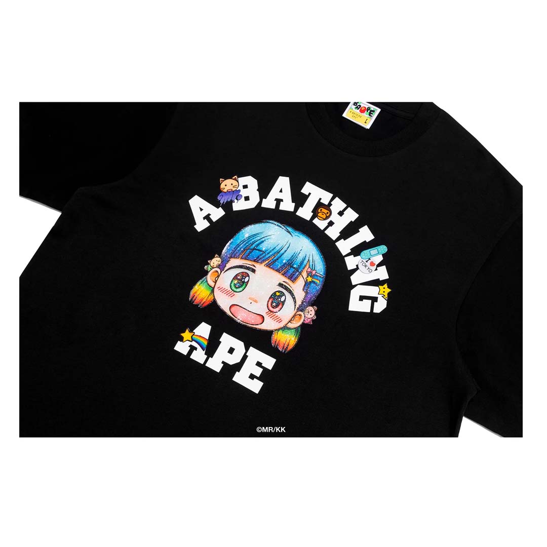 BAPE x Mr. College Tee Black by Bape - NWAHYPE No.1 for streetwear T-Shirts in USA