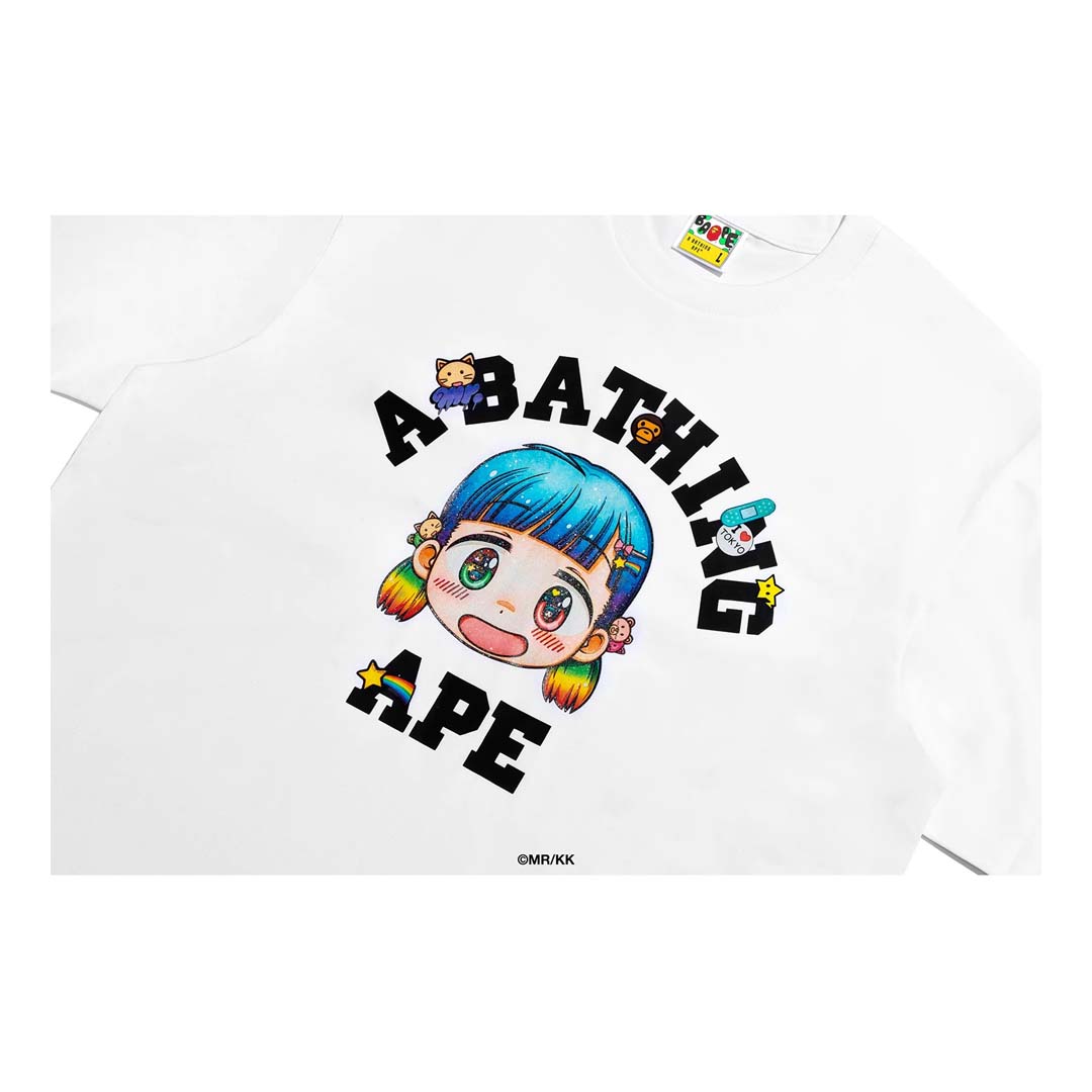 BAPE x Mr. College Tee White by Bape - NWAHYPE No.1 for streetwear T-Shirts in USA