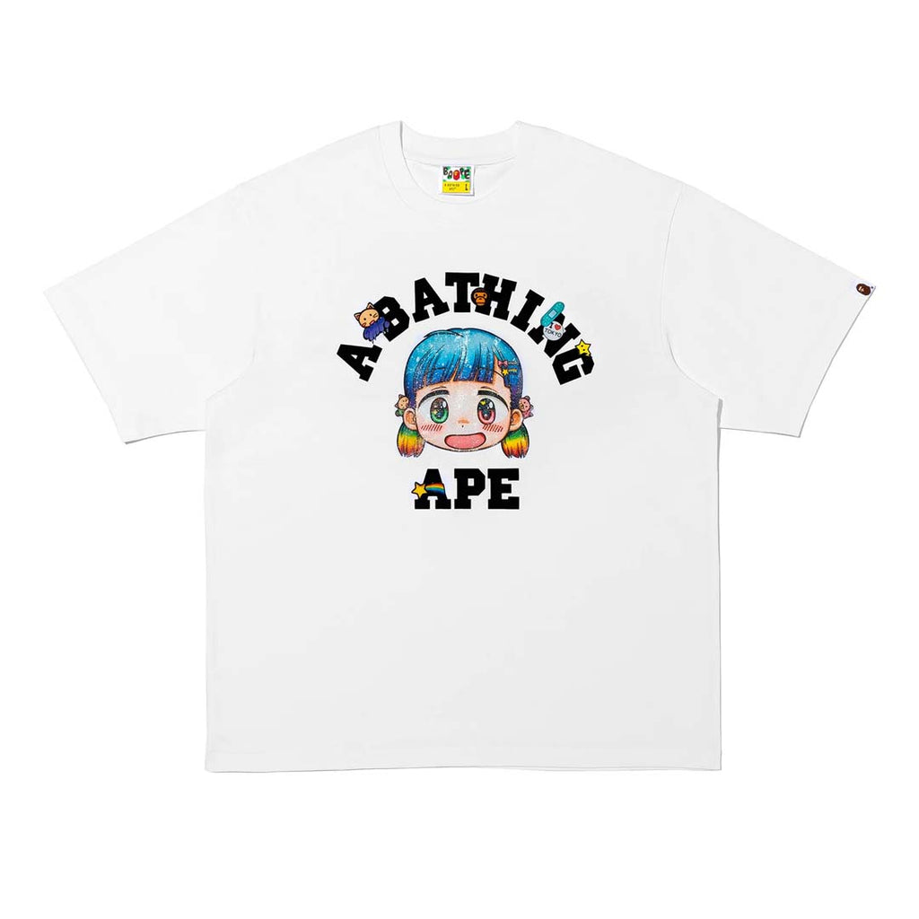 BAPE x Mr. College Tee White by Bape - NWAHYPE No.1 for streetwear T-Shirts in USA