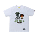 BAPE X Star Wars Baby Milo & Yoda Tee White by Bape - NWAHype 1 for streetwear T-Shirts in USA