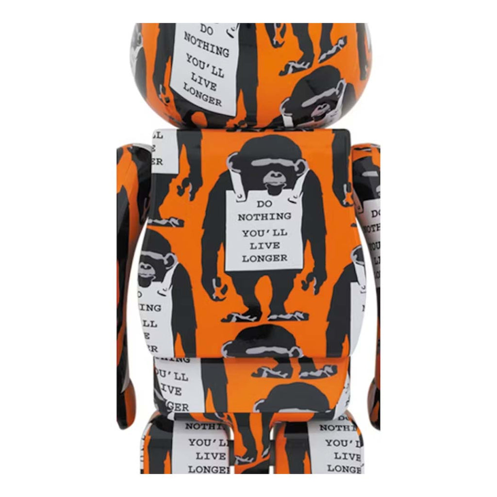 Bearbrick Monkey Sign Orange 1000% by Bearbrick - NWAHype No.1 for streetwear Accessories in USA