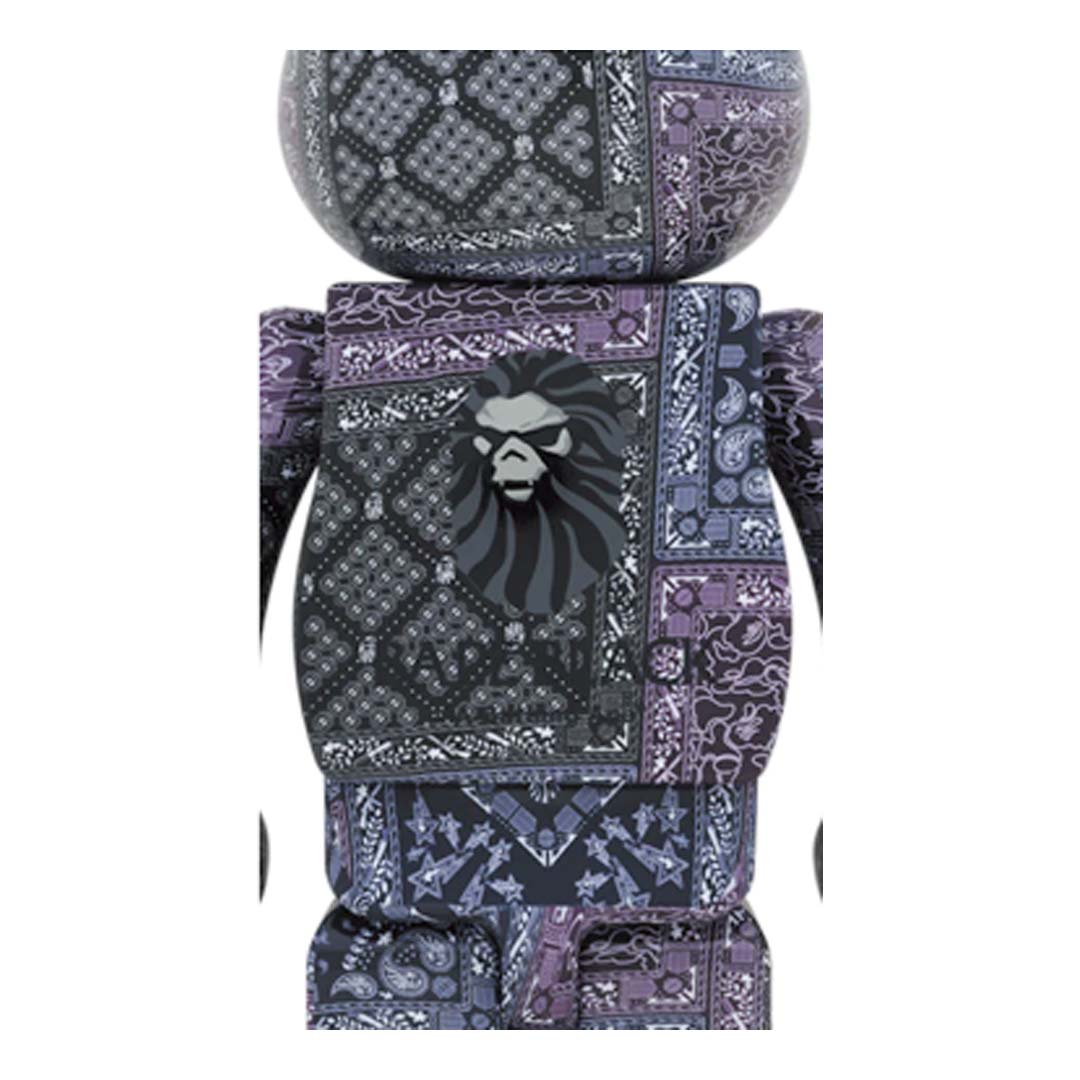 Bearbrick x BAPE 'Black Bandana' 1000% by Bearbrick - NWAHype No.1 for streetwear Accessories in USA