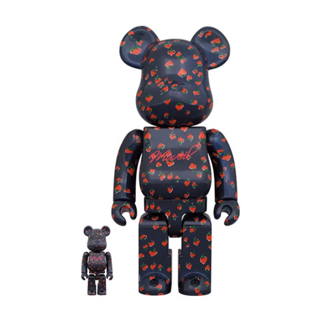 Bearbrick x MUVEIL Strawberry Pattern 100% & 400% Set by Bearbrick - NWAHype No.1 for streetwear Accessories in USA