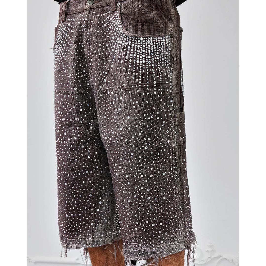 Birth of Royal Child Redial Diamond Shorts Brown by Birth of Royal Child - NWAHYPE No.1 for streetwear Shorts in USA