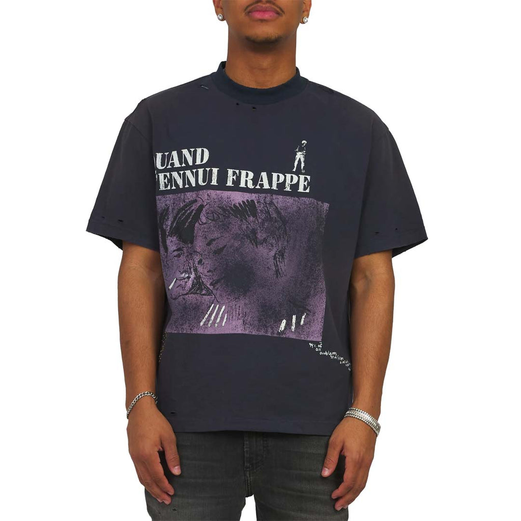 Boredom Kills French Tee Navy by Boredom Kills - NWAHYPE No.1 for streetwear T-Shirts in USA