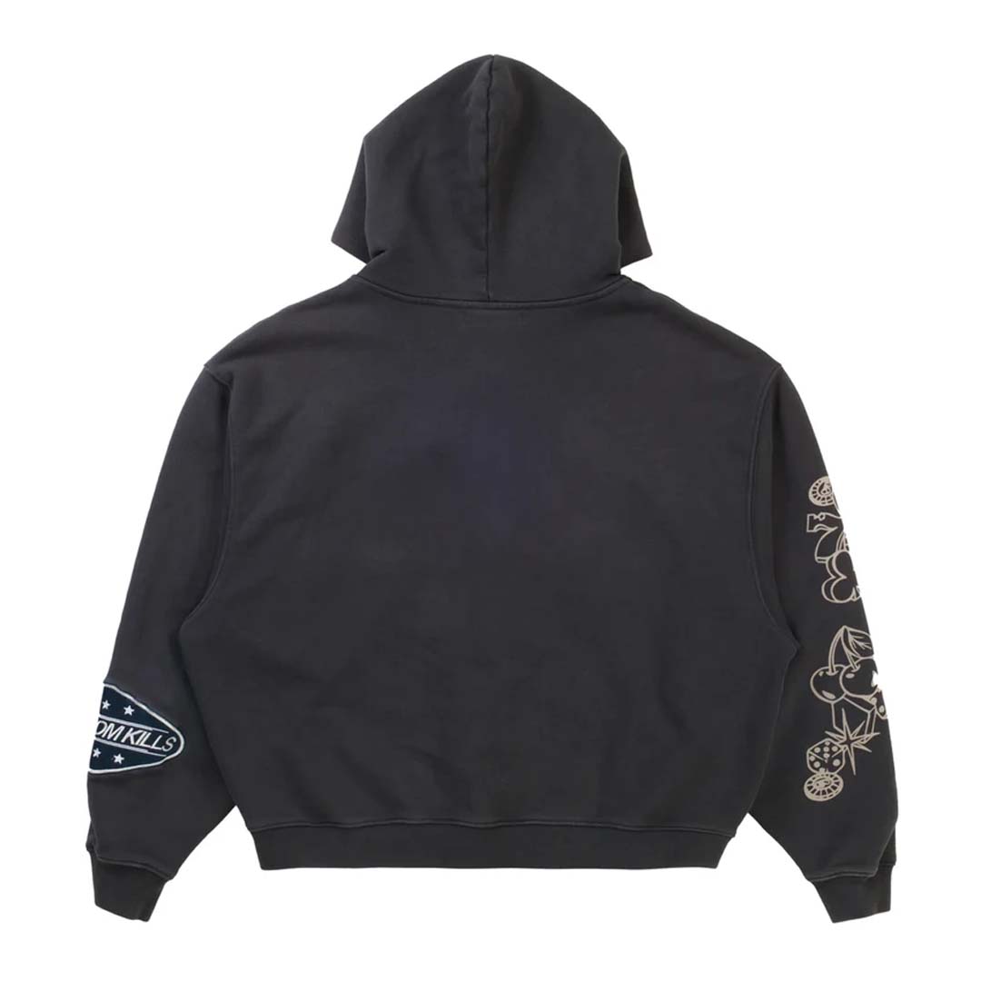 Boredom Kills Hi Rollers Zip Up Hoodie Black by Boredom Kills - NWAHYPE No.1 for streetwear Hoodies in USA
