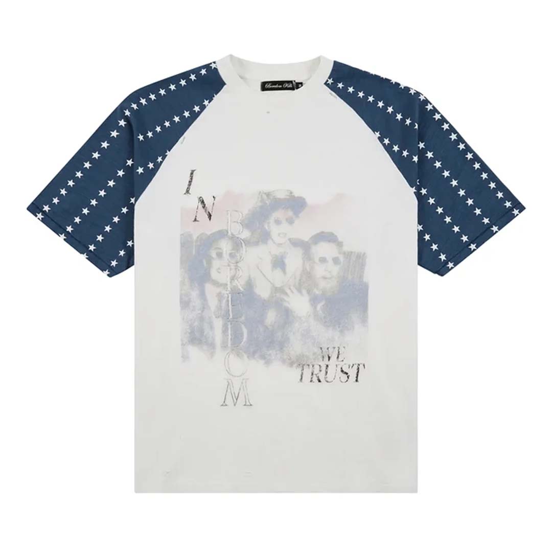 Boredom Kills Pledge Tee White Blue by Boredom Kills - NWAHYPE No.1 for streetwear T-Shirts in USA