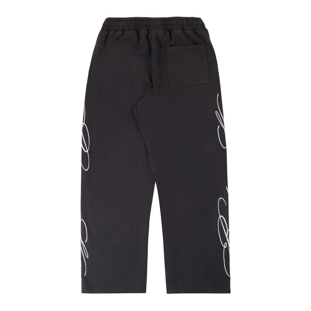 Boredom Kills Script Sweatpants Black White by Boredom Kills - NWAHYPE No.1 for streetwear Pants in USA
