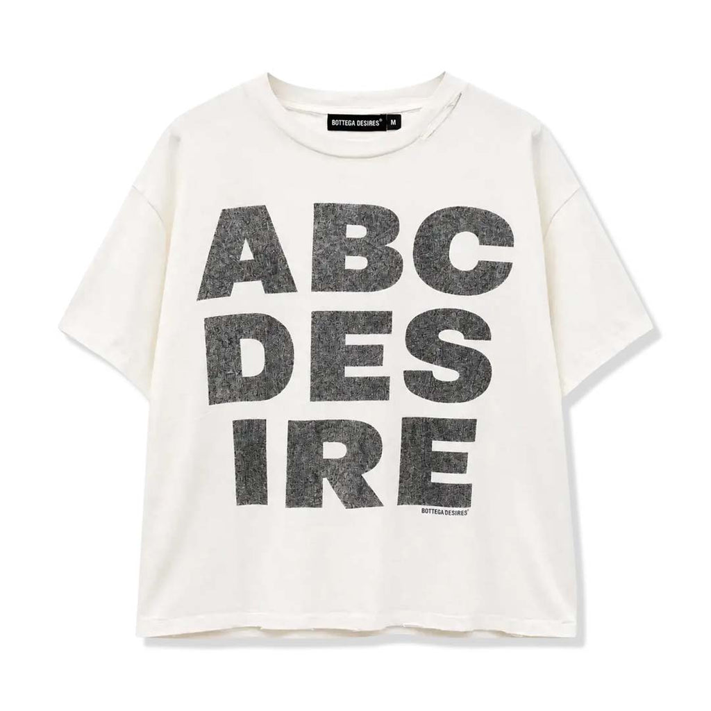 Bottega Desires ABC Desires Tee White by Bottega Desires - NWAHYPE No.1 for streetwear T-Shirts in USA