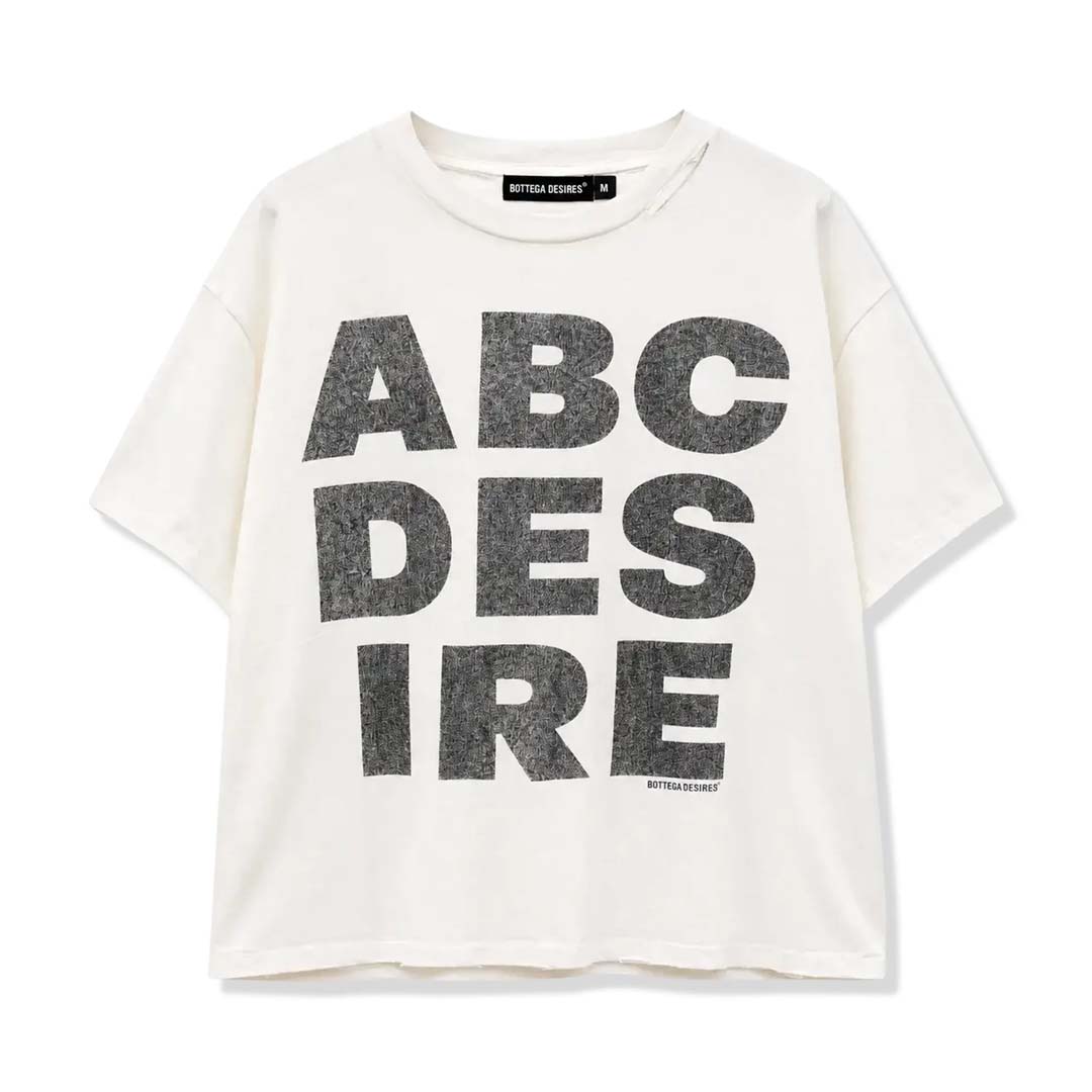Bottega Desires ABC Desires Tee White by Bottega Desires - NWAHYPE No.1 for streetwear T-Shirts in USA