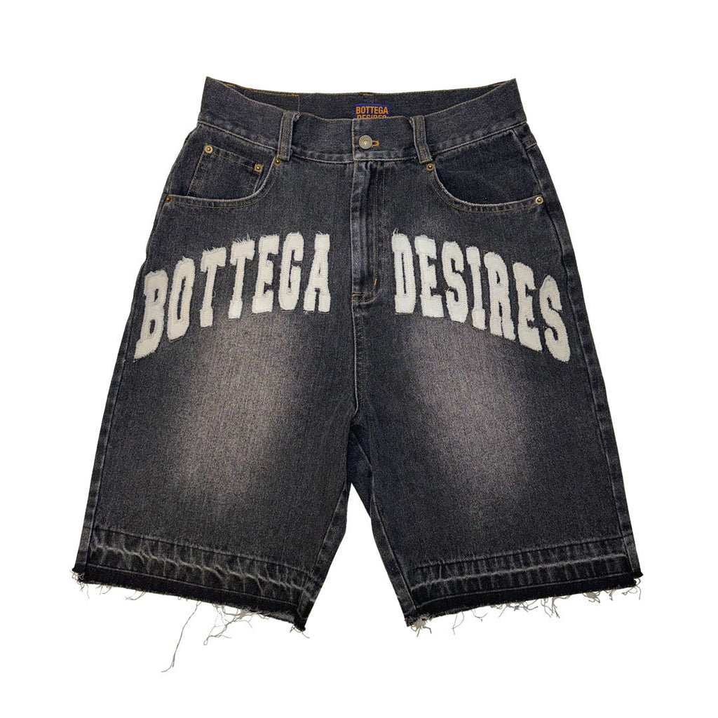 Bottega Desires Denim Shorts Black by Bottega Desires - NWAHYPE No.1 for streetwear Shorts in USA