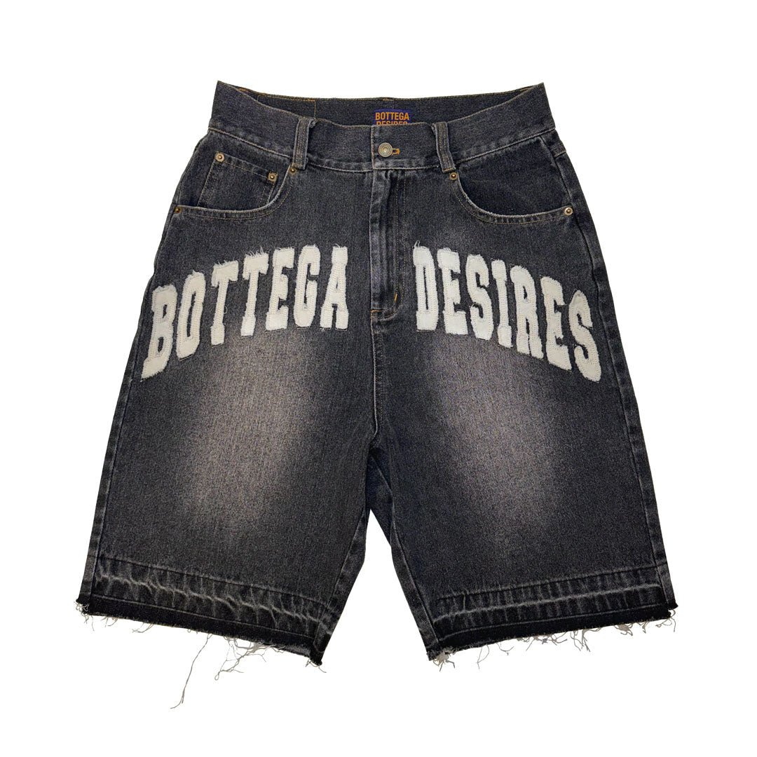 Bottega Desires Denim Shorts Black by Bottega Desires - NWAHYPE No.1 for streetwear Shorts in USA