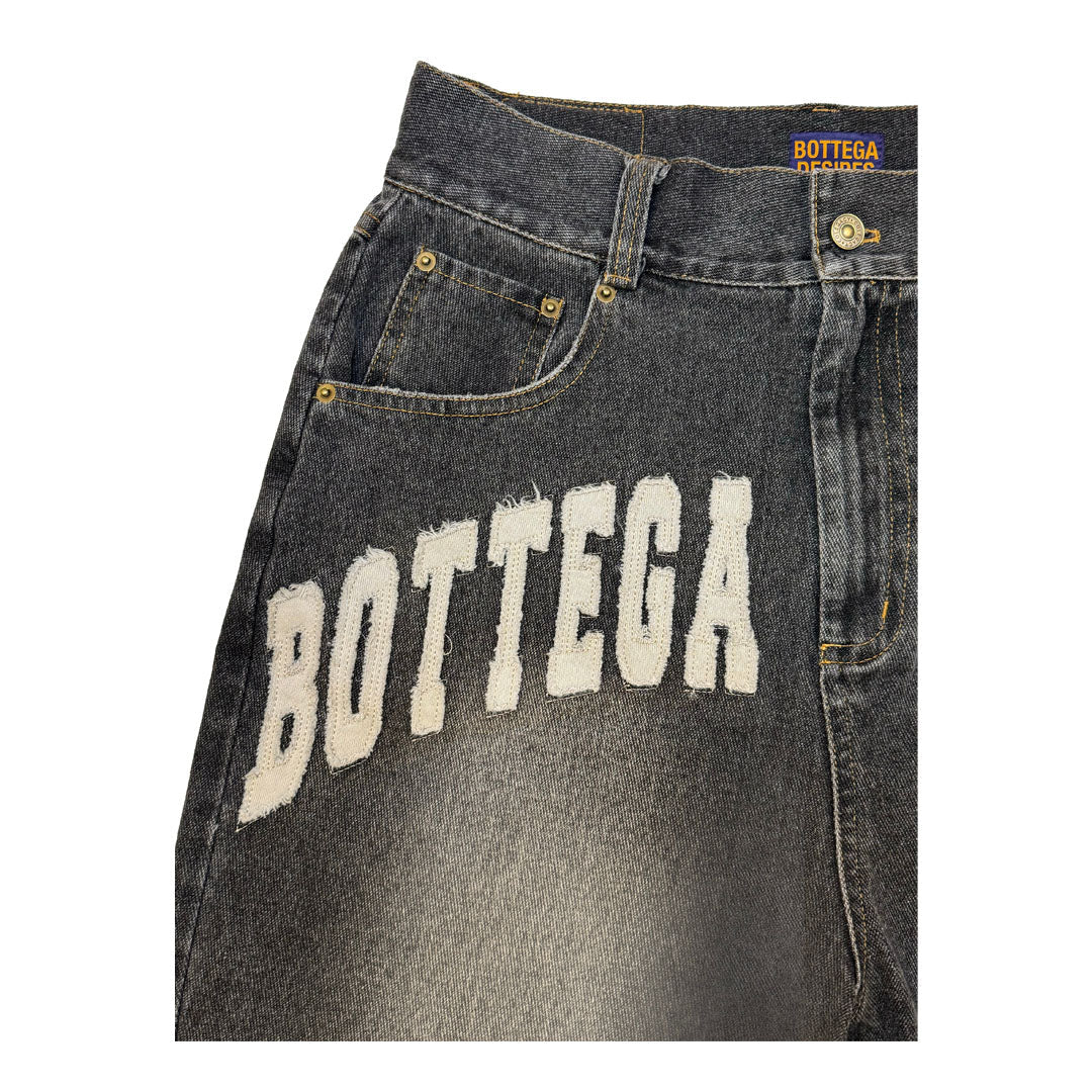 Bottega Desires Denim Shorts Black by Bottega Desires - NWAHYPE No.1 for streetwear Shorts in USA