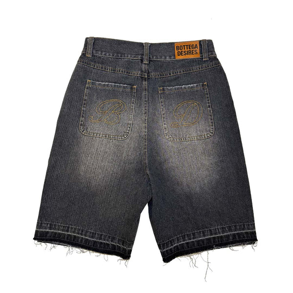 Bottega Desires Denim Shorts Black by Bottega Desires - NWAHYPE No.1 for streetwear Shorts in USA