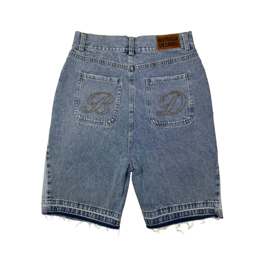 Bottega Desires Denim Shorts Blue by Bottega Desires - NWAHYPE No.1 for streetwear Shorts in USA